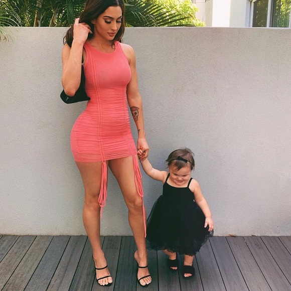 NWOT Fashion Nova Sweet Attitude Ruched Mini Dress - Barbie Style - Picture 5 of 5